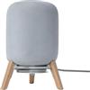 shinar Compatibile con Homepod 1/2 Supporto da tavolo da ufficio Accessori Supporto in legno stabile per Homepod 1/2 Gestione dei cavi integrata