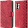CaseGla Cover per Samsung Galaxy A05s custodia portafoglio Rosso | Blocco RFID, 3 scomparti carte, 1 tasca banconote, Chiusura magnetica, Supporto, Pelle PU flip cover per Samsung A05s