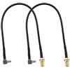 Be In Your Mind 2x SMA Femmina a TS9 Maschio Angolo retto Antenna Adattatore Cavi Pigtail Coassiale RG174 Bassa Perdita 20 cm Per 4G Wifi Router Mobile Hotspot