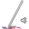 Dakexiong Penna stilo di ricambio per Samsung Galaxy Tab S10 Ultra S Pen, penna per Galaxy Tab S10, Tab S10 Plus, Tab S10 Ultra, Tab S10 Lite con punte/piume (senza Bluetooth), argento platino