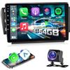 ETLFUCyber [4G+64G] Android Autoradio per Peugeot 208/2008 2012-2018 con Wireless Carplay & Android Auto, Schermo Touch IPS 10.1 pollici con GPS, WiFi, 32EQ, Bluetooth 5.0, Radio FM/RDS