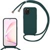 xinyunew Cover Compatible con Samsung Galaxy A81/M60S/Note 10 Lite,Cellulare Girocollo Custodia con Cordino TPU Corda Silicone Case Bumper per Samsung Galaxy A81/M60S/Note 10 Lite Custodia-Verde