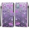 Feyten Cover per Motorola Moto G10/G20/G30, Flip Custodia Pelle PU con [Magnetica][TPU Antiurto][Supporto Stand], Cover a Libro Portafoglio Wallet Case per Motorola Moto G10/G20/G30 (Fiore)