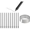 SUEEWE 10X Originale Punte di Ricambio per Wacom Pro Pen 2/Slim/3D&Classic Pen, Mobile Studio Pro(DTHW1320/1620),Cintiq Pro(DTH1320/1620/2421/3221&DTK2421),Cintiq 16,Intuos Pro(PTH460/660/860),Felt