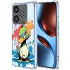 YUXING Cover Trasparente per Realme GT 7 5G/ GT 7T 5G - Custodia Protettiva Sottile in TPU Morbido Antiurto con Carino Motivo Disegno Cool (Duck)