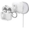 ORICO Custodia per AirPods 4ª Generazione con Supporto, Ricarica MagSafe e Coperchio Magnetico, Potente Protezione Anti-caduta, Bianco-CP34
