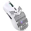 Lancoon Mouse da Gioco Wireless, 2.4G RGB a Nido d'ape Guscio 3200 DPI Leggera Ergonomico Programmati 7 Pulsanti Ricevitore USB Compatibile con PC Computer Portatile(Bianco)