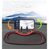 Leyehst Supporto per cellulare 4 in 1, per auto, cruscotto, multifunzione, antiscivolo, girevole a 360 gradi, supporto per telefono per auto, antiscivolo, per cruscotto, colore: blu