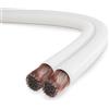 conecto cavo per altoparlanti, cavo per altoparlanti CCA, 2x0.75mm² colore: bianco 20 metri