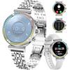 TAYSHILEY Smartwatch Fitness Da Donna, Display HD Da 1,27 Policy, Chiamata Bluetooth, Smartwatch Sportivo Impermeabile, Cardiofrequenzimetro, Contapassi - Compatibile Con Android e iOS (Tutto argento)