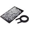 IT-Services Irro 120x Noise Dampener / O-Ring / ammortizzatori di gomma per tastiere, comprende mezzi per rimuovere le chiavi per Cherry MX, Corsair MX e Kailh MX, TRASPARENTE, Durezza: TENERA (Shore 45A)