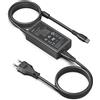 HKY Caricabatterie USB C 65W per HP Envy x360 14 2024 Ryzen Edition, per LG Gram 14 16 2024 Pro 16 2024 LG Gram Pro 17 2024 Adattatore PC per Mini Macchina Nebbia Portatile ULANZI FM01