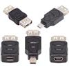 NFHK 5 pz/lotto Micro USB 2.0 OTG Mini USB 5Pin Tipo-A Maschio a Femmina Dati Adattatore di Carica