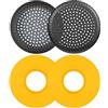 SOULWIT Cuscinetti Auricolari di Ricambio per Cuffie Grado GS1000/GS1000i/GS1000e/GS2000e/PS1000/PS1000e, Cuscinetti Auricolari con Ecopelle più Morbida e Schiuma ad Alta Densità-Giallo