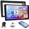 Hikity 4+128G Android 15 Autoradio per Fiat Tipo Egea 2015-2020, 9 Schermo Radio con Wireless CarPlay Android Auto Bluetooth Navigazione GPS WiFi EQ Doppio-USB e Telecamera di Retromarcia