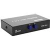 Dilwe Switcher VGA 2 in 1 out, 2 Port Pulsante VIO Switch VGA a Due Vie, Supporta Display VGA, XGA, SVGA, UXGA e Multisync, Splitter Adattatore VGA per Monitor TV PC