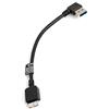 System-S Micro USB 3.0 a USB 3.0 Tipo a 90 ° angolato Cavo Dati da 17 cm