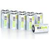 MXBatt Batteria CR2 3V al Litio 10 pezzi 1000mAh Alta Capacità per Fotocamere, Torce, Giocattoli, Telemetri da Molf e Altro Ancora Durata di Conservazione di 10 Anni