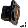 SHANFEILU Adattatore HDMI dritto tipo D per montaggio a pannello, connettore Extender serie D-Type HDMI accoppiatore femmina a femmina placcato glod connettore con viti