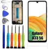 ERYNK Display LCD per Samsung Galaxy A33 5G SM-A336E, SM-A336B [con cornice][nessuna funzione di impronte digitali] [6.4] display LCD Touch Screen Digitizer con set di attrezzi