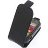 foto-kontor Custodia Compatibile con Unihertz Atom Modello Tascabile Stile Flip Cover Nero