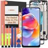 TGHongKy Schermo per Xiaomi Redmi Note 11 PRO+ 5G Display Digitalizzatore Touch Screen LCD per Xiaomi Redmi Note 11 PRO Plus 5G Schermo LCD Display + Kit di Riparazione (Nero con Cornice)