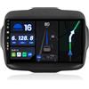 BXLIYER [6G+128G, Octa-Core] - Android 15 Autoradio Per Jeep Renegade (2015-2018) - Built-in DSP/Carplay/Android Auto - Camera + MIC - DAB Volante Dual-Band WiFi 4G 360-CAM Fast-Boot -9 Pollici 2 Din