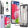 RongZy per AMOLED Samsung Galaxy A52s 5G A528B Schermo LCD Sostituzione Display Digitizer Assembly Vetro di Ricambio Touch Screen con Strumenti(6.5,Supportare l'impronta Digitale)