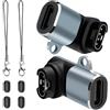 BORLTER CLAMP Adattatore Caricabatterie per Orologi USB C/Micro USB da Femmina a Maschio con 4 spine antipolvere e 2 Cordoncini, Compatibile con Garmin Fenix 7/7S/7X/6/6X/6S e Altro Ancora