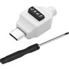 QIANRENON Connettore USB C a 4 pin a ricarica rapida senza saldatura PD 60 W USB tipo C maschio a 4 pin adattatore dati USB C Crimp No Saldatura Plug 480Mbps 20V3A, per riparazione fai da te Cavo di