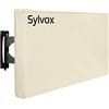 SYLVOX Copertura Impermeabile per TV Esterno 55 Pollici, Oxford di Alta Qualità, Resistente alle Intemperie, Design con Apertura a Velcro, Fori di Fissaggio Riservati per il Montaggio della TV