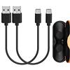 GEEKRIA - Cavo di ricarica di tipo C per Söny WI-XB400 WI-1000XM2 WI-C600N WI-C200 WI-C310 WF-SP800N WF-1000XM3 WF-XB700 / USB-A a USB-C cavo di ricarica per auricolari Söny, con fascia da collo
