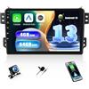 SIXWIN 4+64G Autoradio Android 13 con CarPlay/Android Auto/Mirror Link per Suzuki Splash Ritz/Opel Agila 2004-2014,9 Pollici TouchScreen Schermo Navigatore WiFi Bluetooth 5.0 RDS/FM 32EQ +Telecamera
