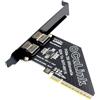 CY Adattatore PCI-Express 4.0 PCIE 8x staccabile per doppio Oculink SFF-8612 SFF-8611 VROC Raid0 per dock per scheda grafica esterna U.2 SSD eGPU