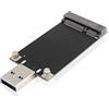 GINTOOYUN Adattatore MSATA a USB 3.0, 50x30 mm, per SSD e computer