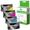 Inkjello Cartuccia d'inchiostro compatibile 3ED71A Ricambio per HP 712 HP DesignJet T650 T630 T250 T230 T210 3ED71A 3ED67A 3ED68A 3ED69A Nero Ciano Magenta Giallo (confezione da 4)