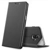 Verco Galaxy A6 Plus Cover, Custodia a Libro Pelle PU per Samsung Galaxy A6+ Case Booklet Protettiva [magnetica integrata], Nero