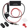 Bolwins F73S - Amplificatore antenna autoradio 12 V - Amplificatore di segnale FM/AM ad alto guadagno e basso rumore - Amplificatore di segnale per auto per una migliore qualità di ricezione