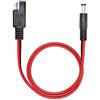 PNGKNYOCN Cavo adattatore convertitore maschio da 18 AWG SAE a CC 5,5 x 2,1 mm, per auto, moto, pannelli solari (1 m)
