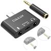 Cubilux Adattatore USB-C→Microfono con Monitoraggio in Tempo Reale, Splitter Jack 3,5mm TRS per iPhone 16/15/iPad Pro 13/12.9/11/Air/Samsung/Android