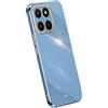 RankOne La Custodia del Telefono è Adatta per HONOR 400 Smart (4G/5G) / HONOR X7d (6.77 Inches), Case per Cellulare in Silicone con Telaio Galvanico - Blu navy