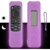 CTRLBETTER Custodia per telecomando in silicone compatibile con Samsung BN59-01432A BN59-01432D BN59-01455E BN59-01432J TV telecomando Custodia antiurto con cordino (viola fluorescente)