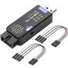 XMSJSIY Convertitore USB a TTL con chip CH343G UART Driver libero USB a TTL serial convertitore adattatore con cavo compatibile con Windows/Linux/Android adatto per attrezzature industriali
