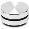 Dpofirs Altoparlante a Conduzione Ossea BT, Altoparlante Portatile, Supporto Accoppiamento Doppio Altoparlante, Mini Cassa Audio Stereo Portatile Ad Alto Volume da 400 MAh per Regali (Argento)