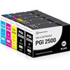 SINOPRINT Cartucce PGI-2500XL compatibili con Canon 2500XL PGI-2500XL Multipack per Maxify MB5150 MB5450 MB5455 iB4150 iB4050 MB5000 MB5155 MB5350 (2 nero, ciano, magenta, giallo)