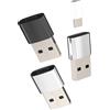 HOYULLI Adattatore USB C Female a USB (3 pezzi) per iPhone Type C Cavo di ricarica rapido OTG 3.0 Porte Pc Data Caricatore Converter per iPad MacBook per Apple Compatibile con Accessori Auto Samsung