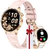 CIVO Orologio Smartwatch Fitness Donna: Contapassi Calorie e Chiamate Bluetooth Compatibile Android iOS - Orologio Impermeabile IP68 per Donne Attive e Yoga