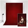 Kate Art Photography Fondali Nero Rosso sfumato 2x3m Texture vintage Photo Studio Sfondo pieghevole Ritratto Sfondo Video Colore di sfondo Soft Baby Photo Booth