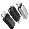 zoyuzan Adattatore da USB C a Lightning Presa(confezione da 3)iPhone maschio USBC femmina convertitore tipo jack caricabatterie cavo per Apple 14 13 12 11 Pro Max Mini 7 8plus X Se Xs Ipad Air Charger Port