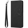 Kainevy Cover per Oppo Reno 10 Pro 5G Pelle con Cordino Portafoglio, Nera per Oppo Reno 10 Pro Cover con Porta Carte Fibbia Magnetica Flip Kickstand Libro Resistente Protettiva Custodia (Nero)